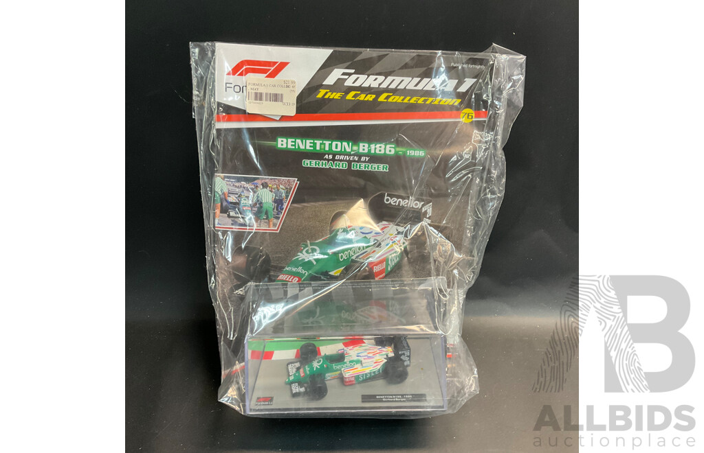 Collection of 6 ''Formula 1 the Car Collection'' Magazine with 1/43 Collectable Die Cast Model Car