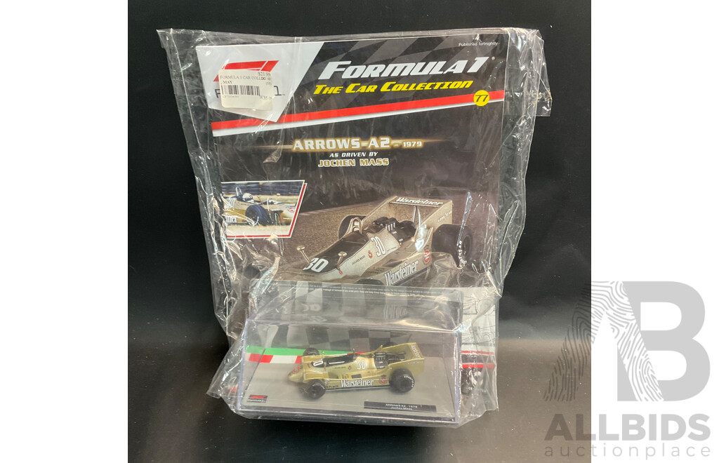 Collection of 6 ''Formula 1 the Car Collection'' Magazine with 1/43 Collectable Die Cast Model Car