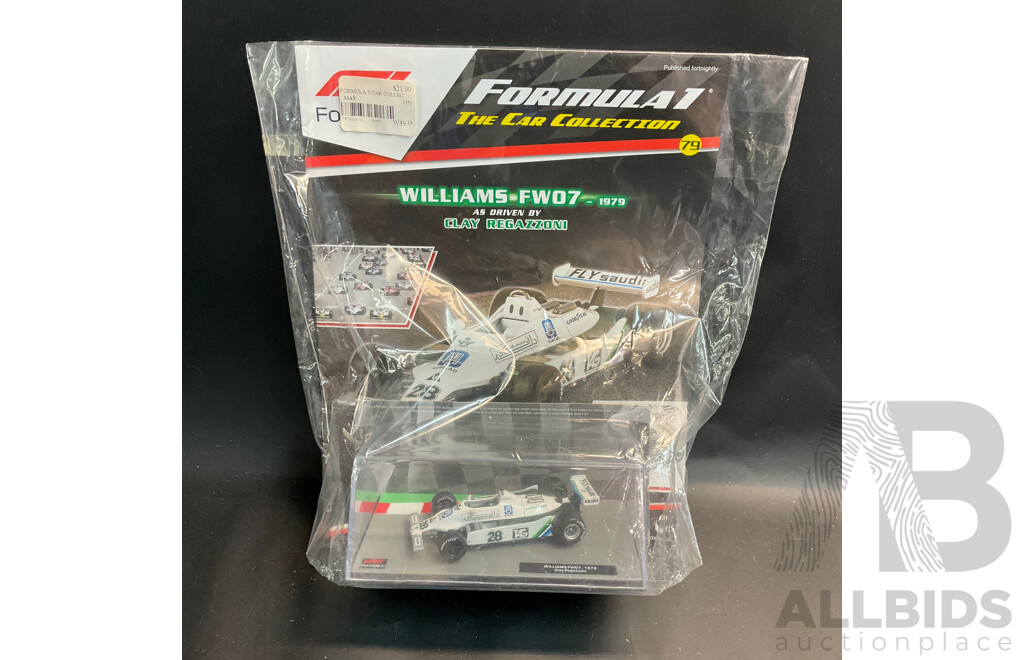 Collection of 6 ''Formula 1 the Car Collection'' Magazine with 1/43 Collectable Die Cast Model Car