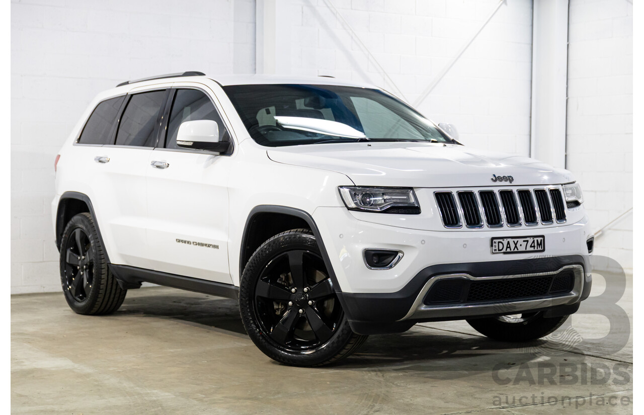 9/2015 Jeep Grand Cherokee Limited (4x4) WK MY15 4d Wagon Bright White Turbo Diesel V6 3.0L
