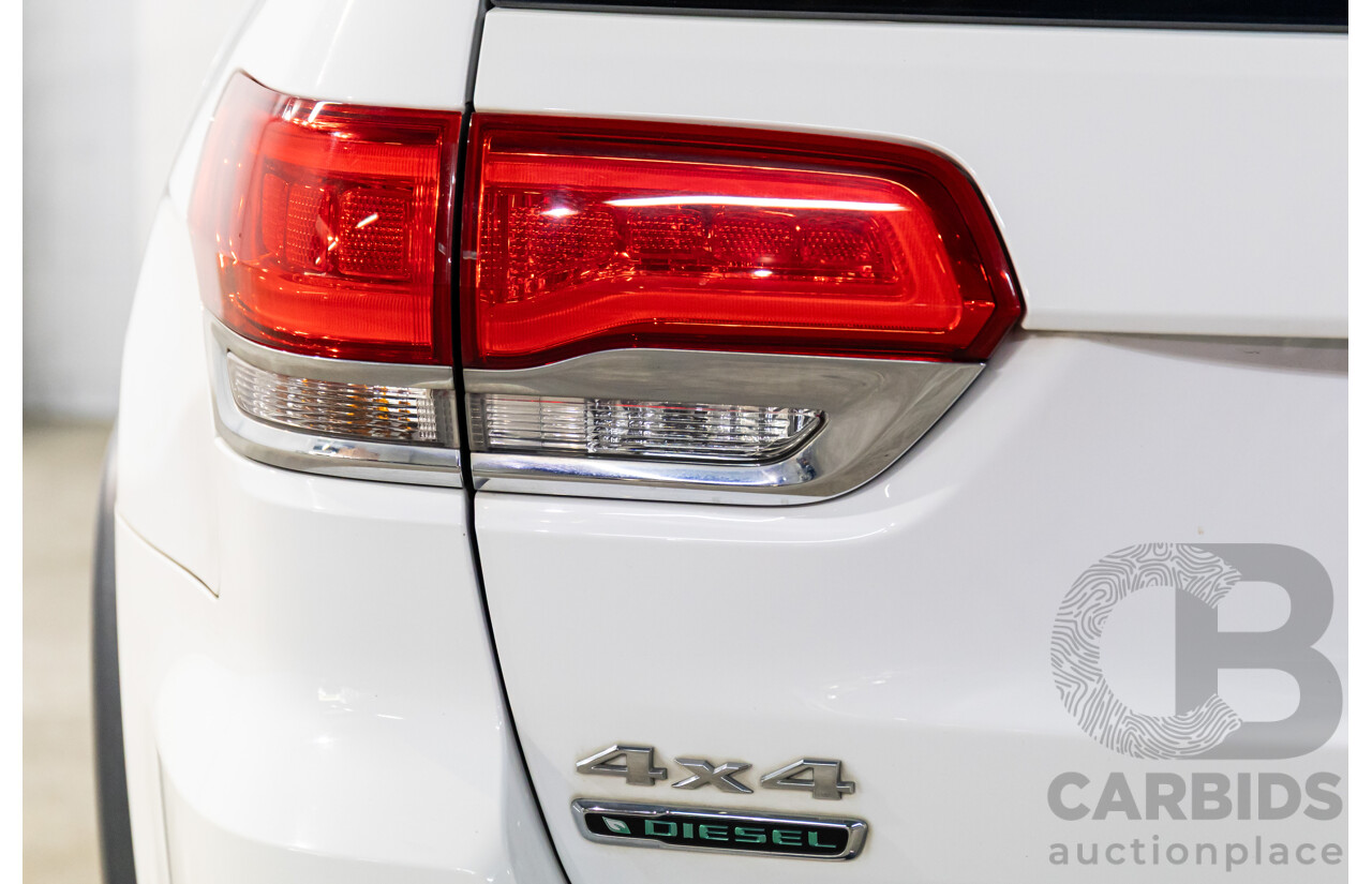 9/2015 Jeep Grand Cherokee Limited (4x4) WK MY15 4d Wagon Bright White Turbo Diesel V6 3.0L