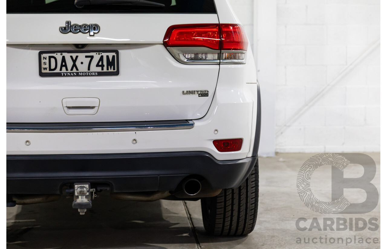 9/2015 Jeep Grand Cherokee Limited (4x4) WK MY15 4d Wagon Bright White Turbo Diesel V6 3.0L