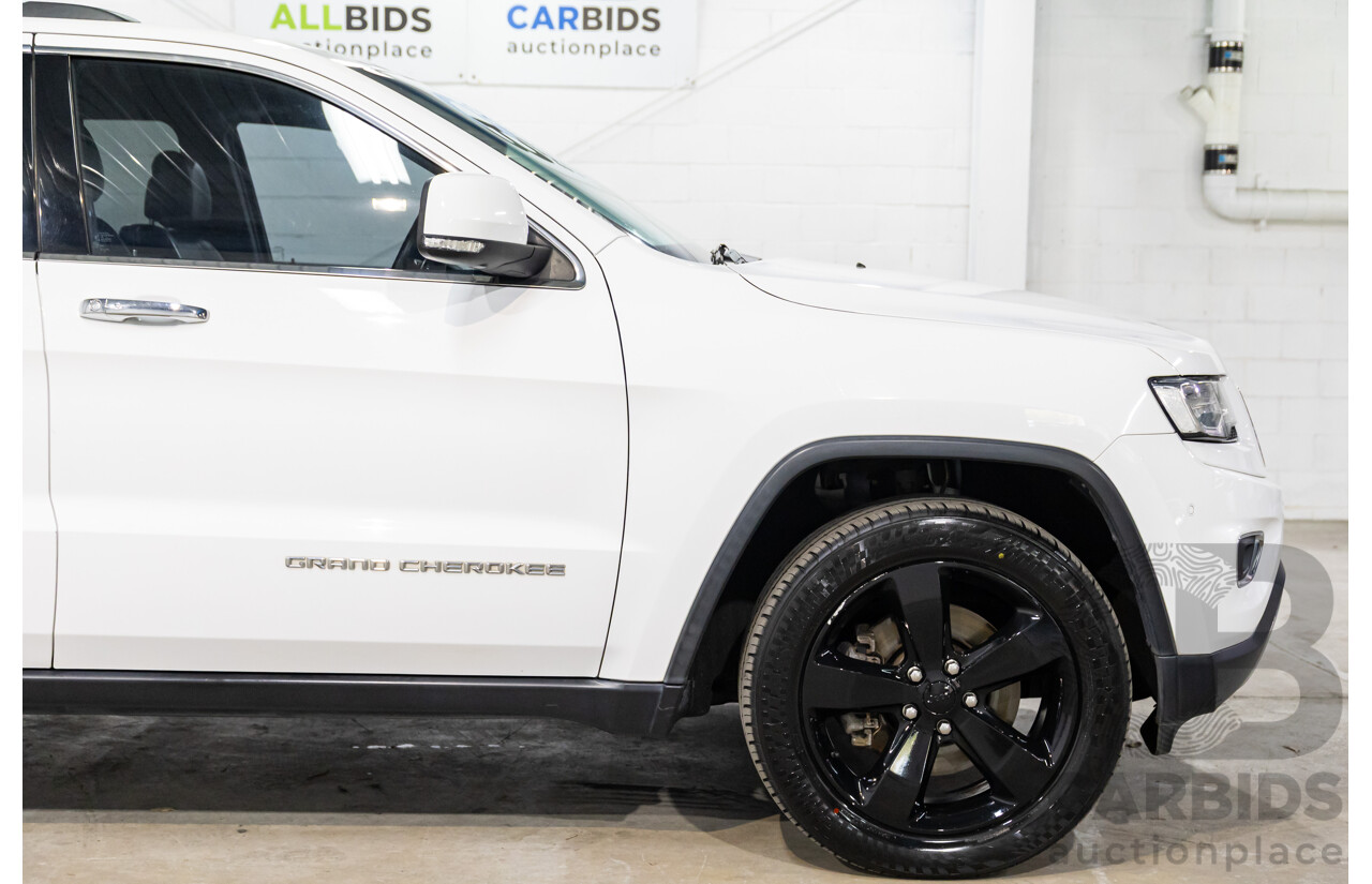 9/2015 Jeep Grand Cherokee Limited (4x4) WK MY15 4d Wagon Bright White Turbo Diesel V6 3.0L