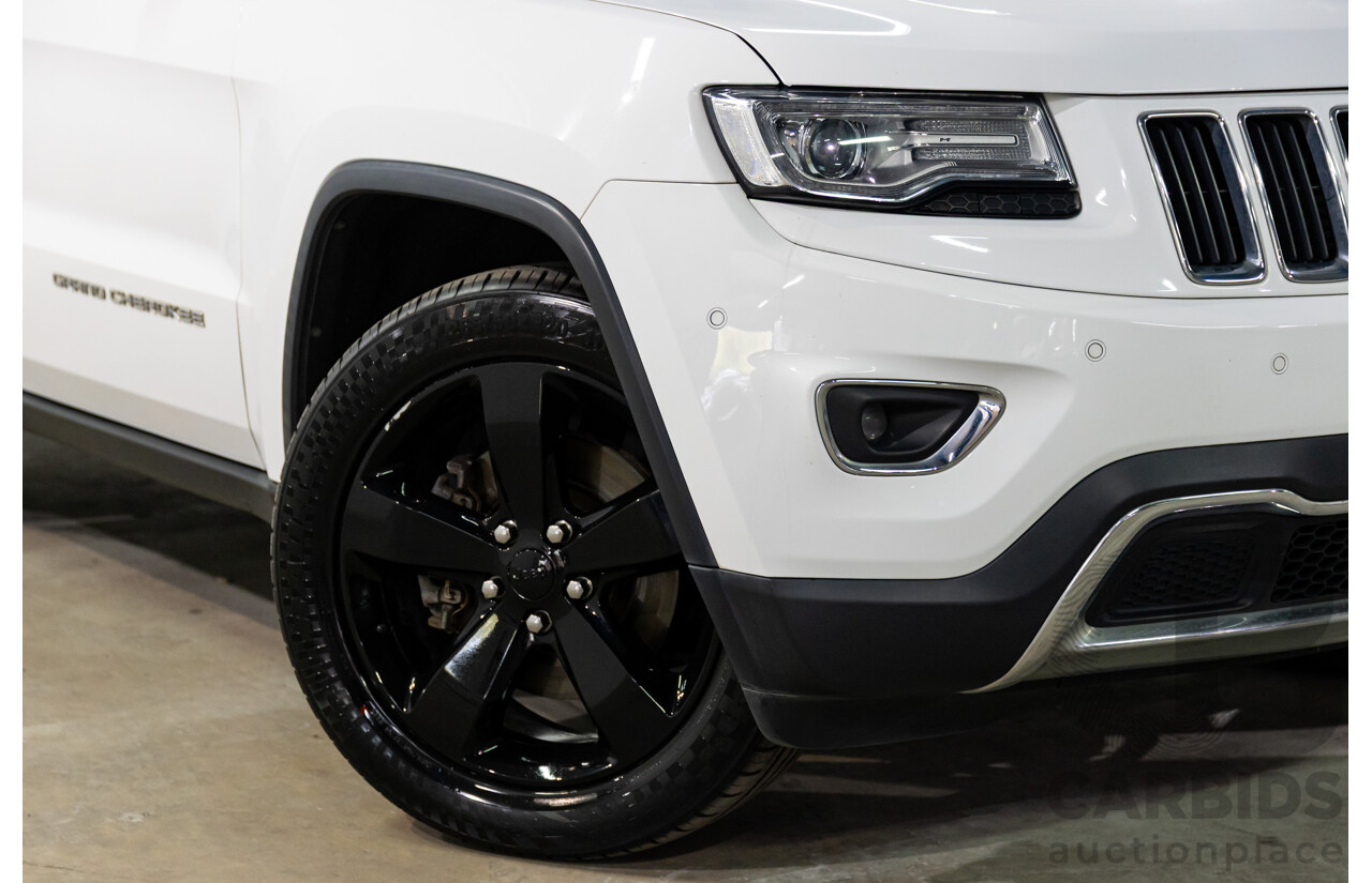 9/2015 Jeep Grand Cherokee Limited (4x4) WK MY15 4d Wagon Bright White Turbo Diesel V6 3.0L