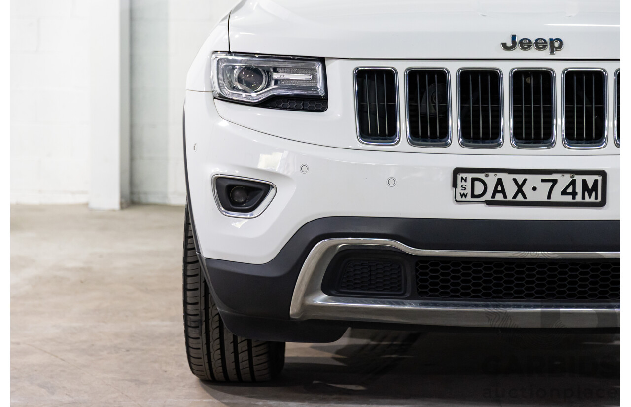 9/2015 Jeep Grand Cherokee Limited (4x4) WK MY15 4d Wagon Bright White Turbo Diesel V6 3.0L