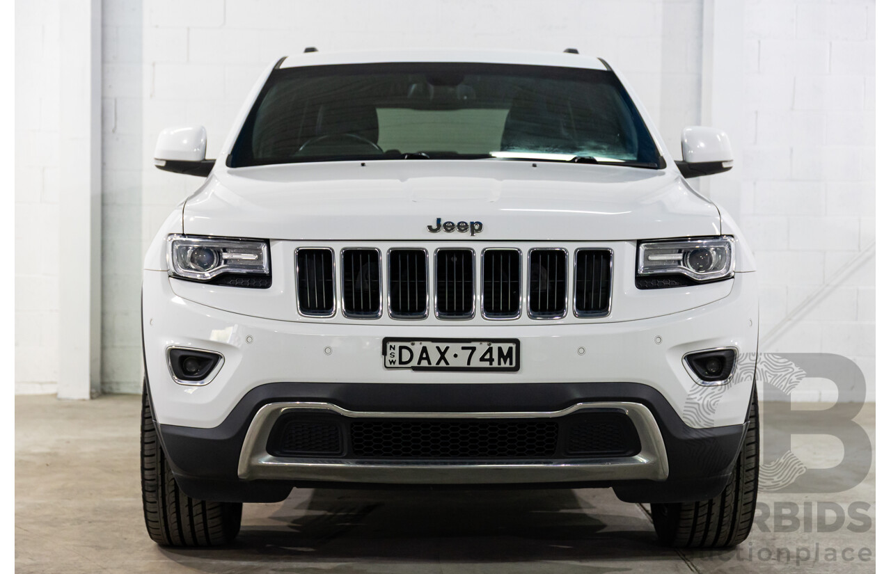 9/2015 Jeep Grand Cherokee Limited (4x4) WK MY15 4d Wagon Bright White Turbo Diesel V6 3.0L