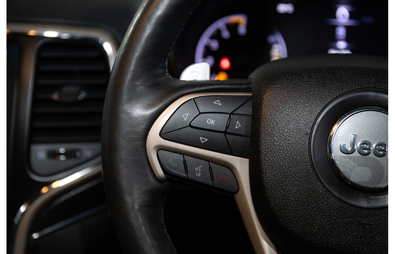 9/2015 Jeep Grand Cherokee Limited (4x4) WK MY15 4d Wagon Bright White Turbo Diesel V6 3.0L