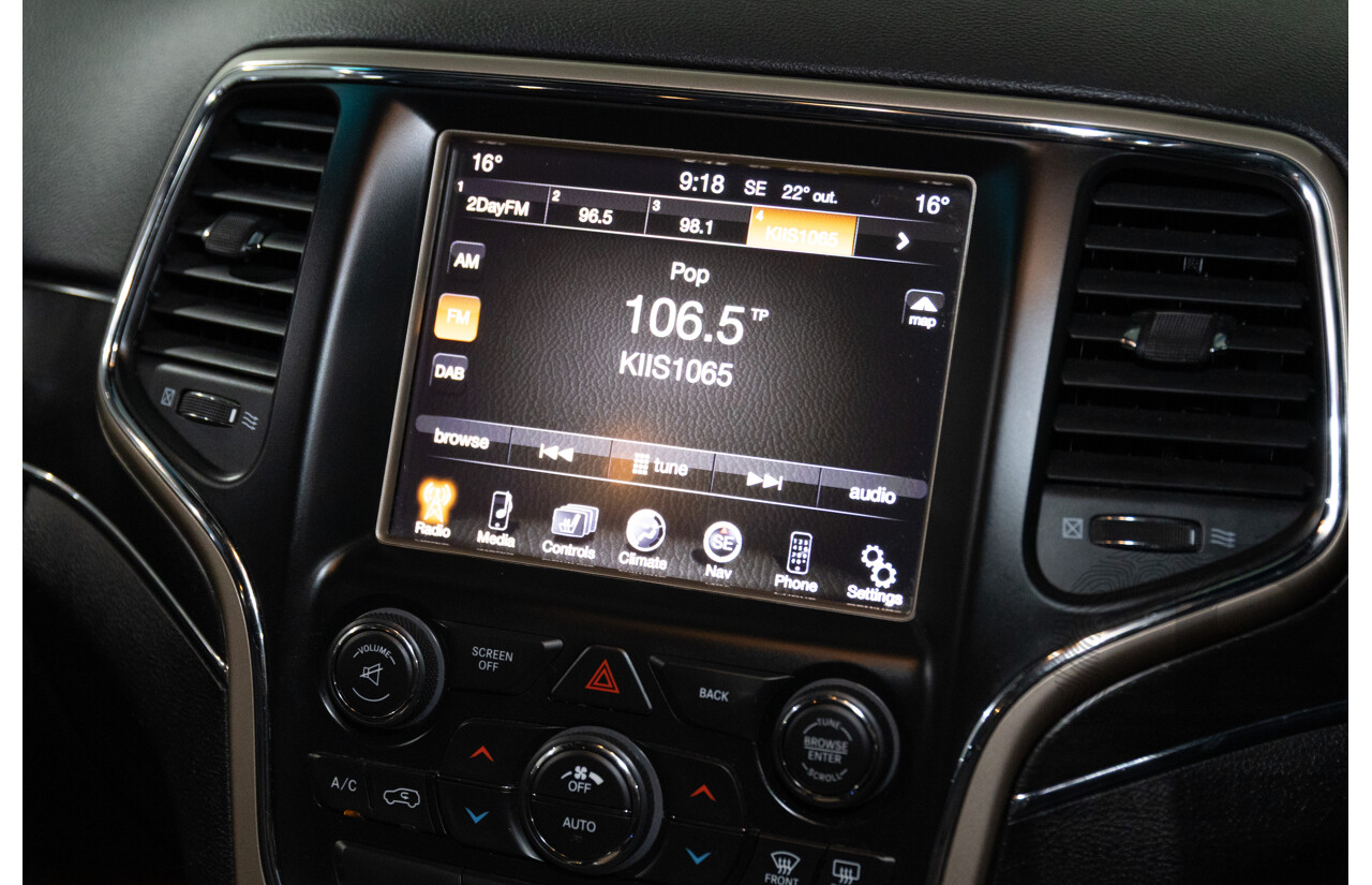 9/2015 Jeep Grand Cherokee Limited (4x4) WK MY15 4d Wagon Bright White Turbo Diesel V6 3.0L