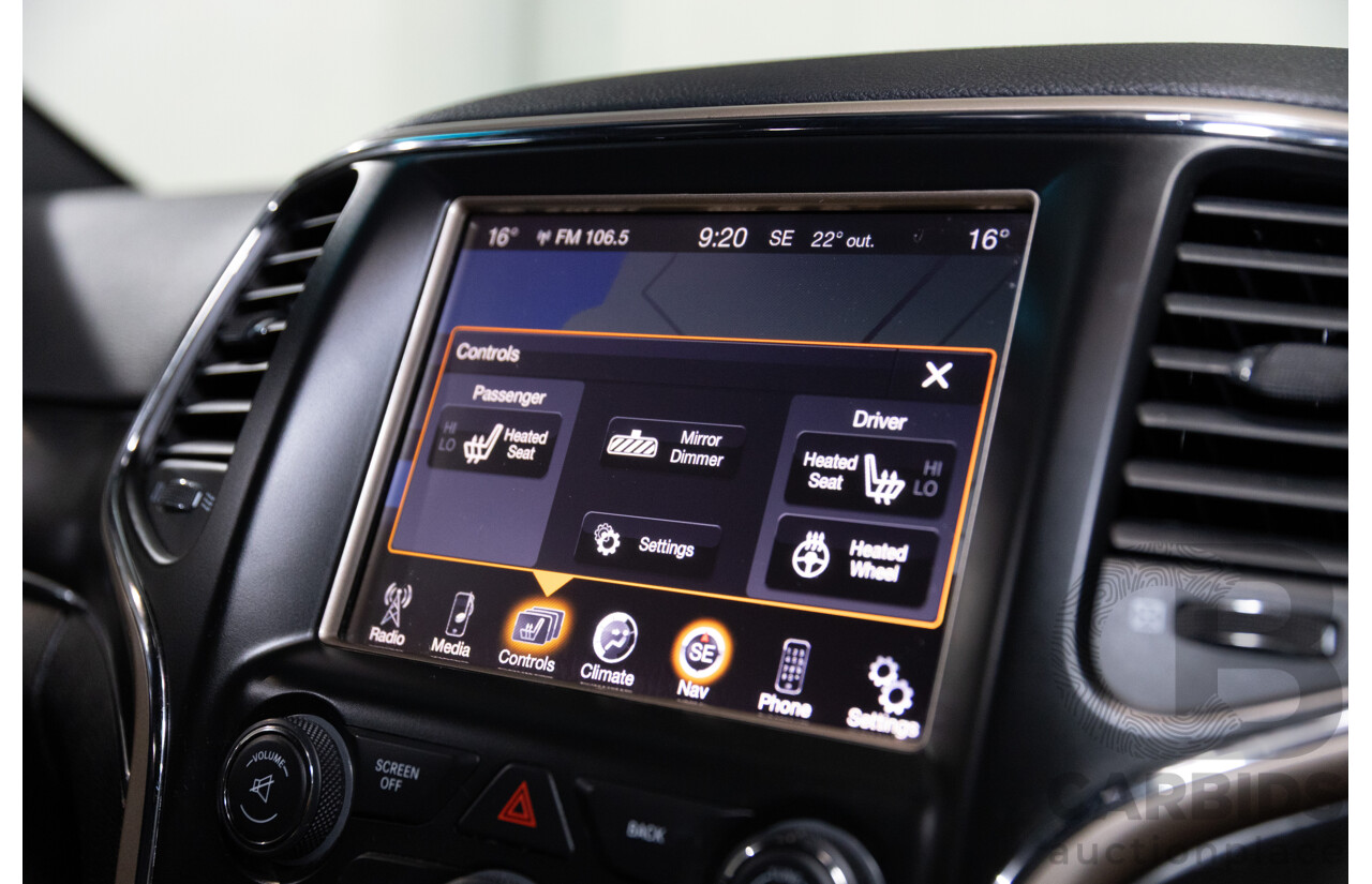 9/2015 Jeep Grand Cherokee Limited (4x4) WK MY15 4d Wagon Bright White Turbo Diesel V6 3.0L