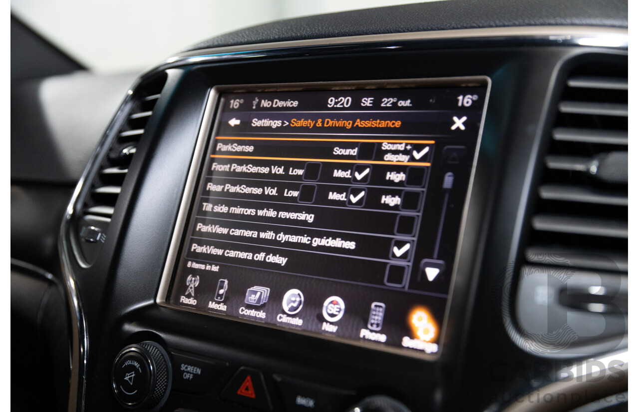 9/2015 Jeep Grand Cherokee Limited (4x4) WK MY15 4d Wagon Bright White Turbo Diesel V6 3.0L