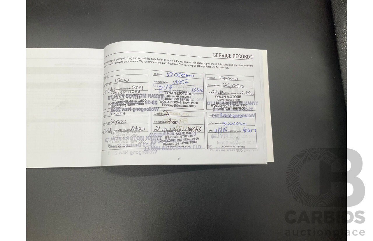 9/2015 Jeep Grand Cherokee Limited (4x4) WK MY15 4d Wagon Bright White Turbo Diesel V6 3.0L