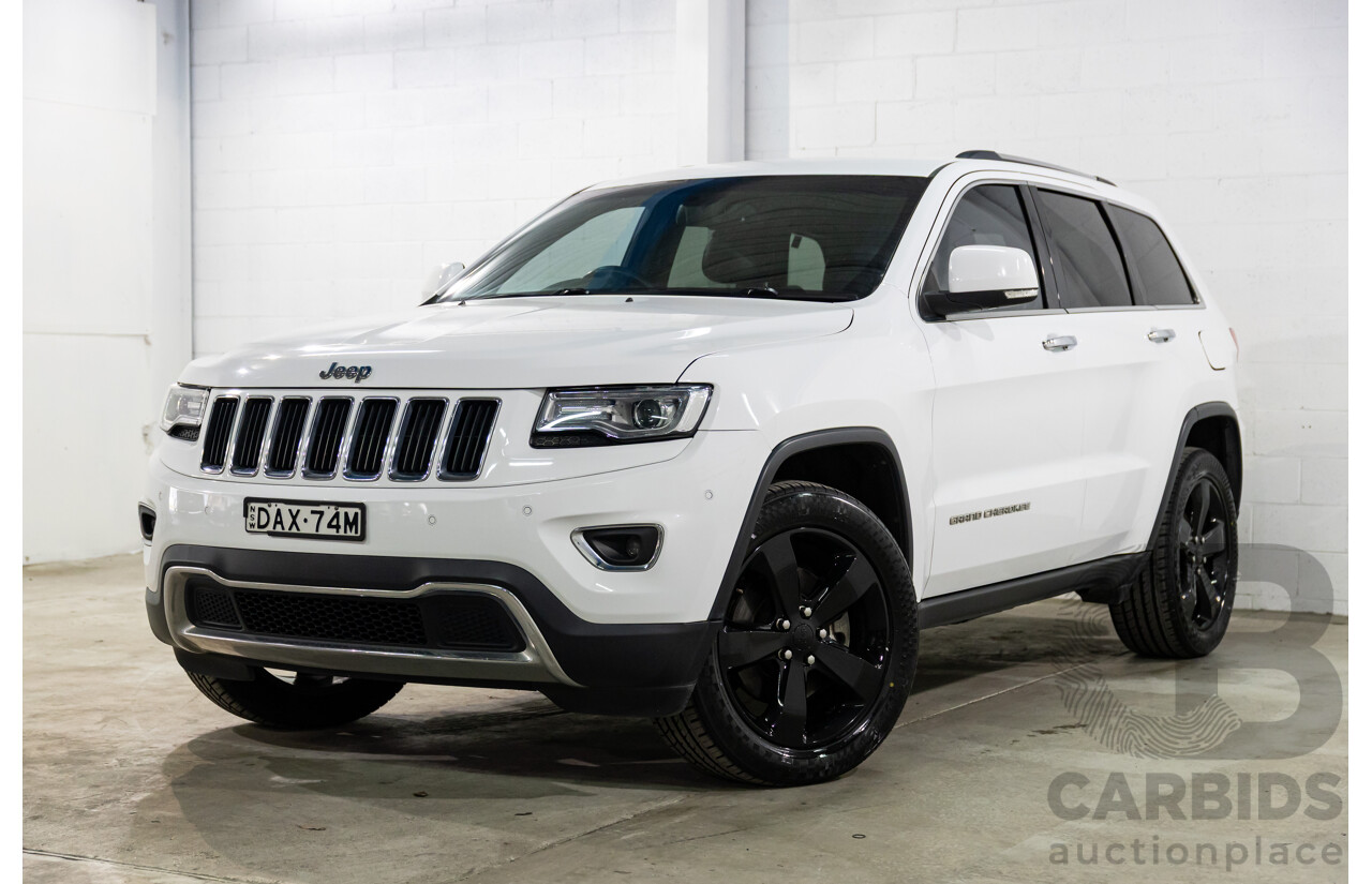 9/2015 Jeep Grand Cherokee Limited (4x4) WK MY15 4d Wagon Bright White Turbo Diesel V6 3.0L