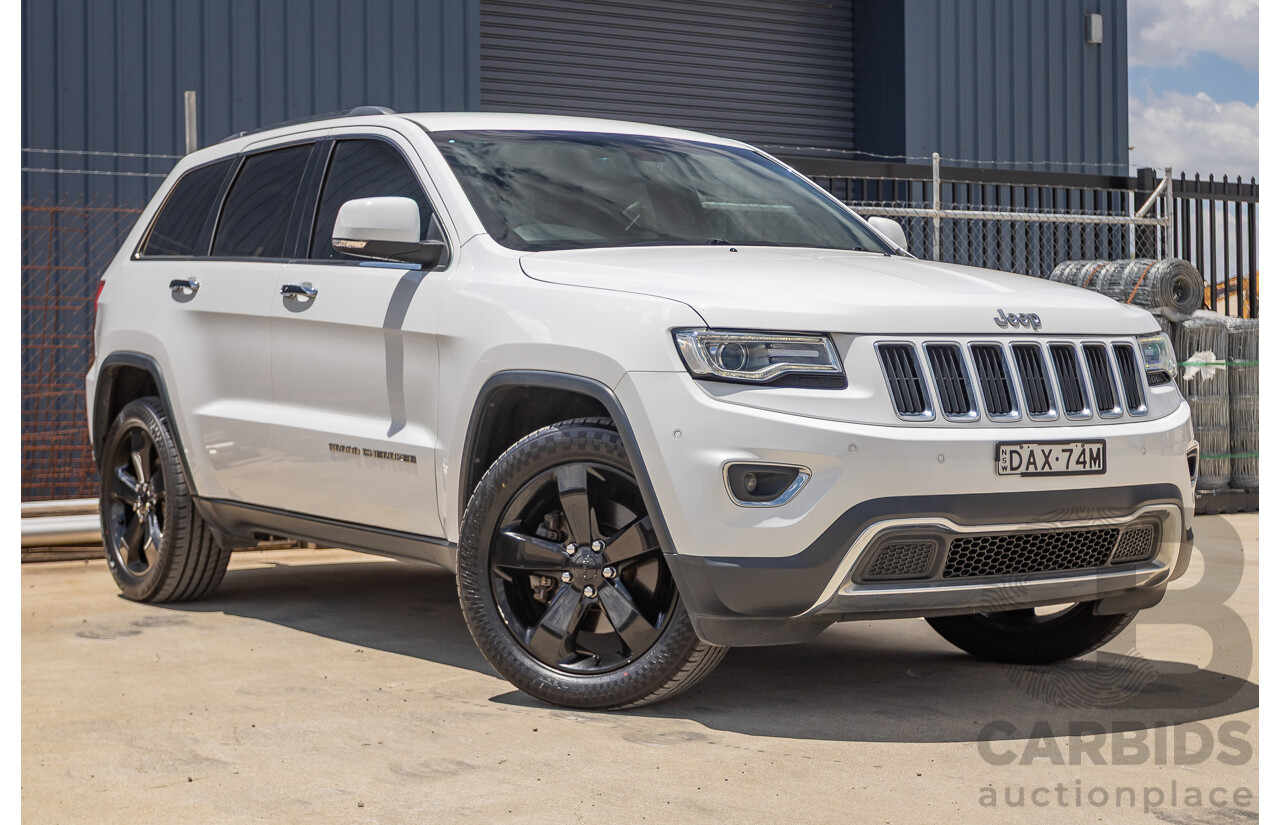 9/2015 Jeep Grand Cherokee Limited (4x4) WK MY15 4d Wagon Bright White Turbo Diesel V6 3.0L