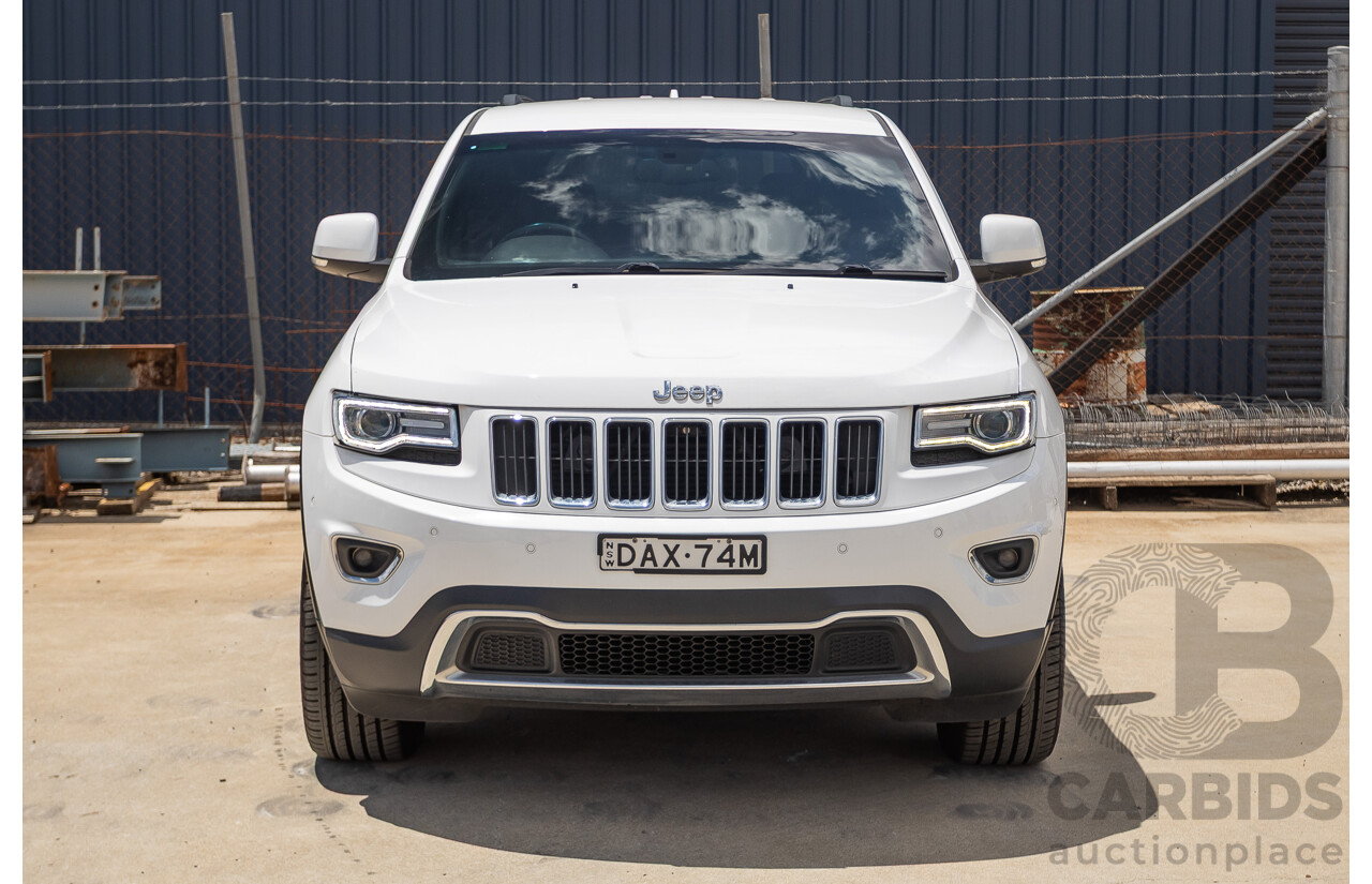 9/2015 Jeep Grand Cherokee Limited (4x4) WK MY15 4d Wagon Bright White Turbo Diesel V6 3.0L