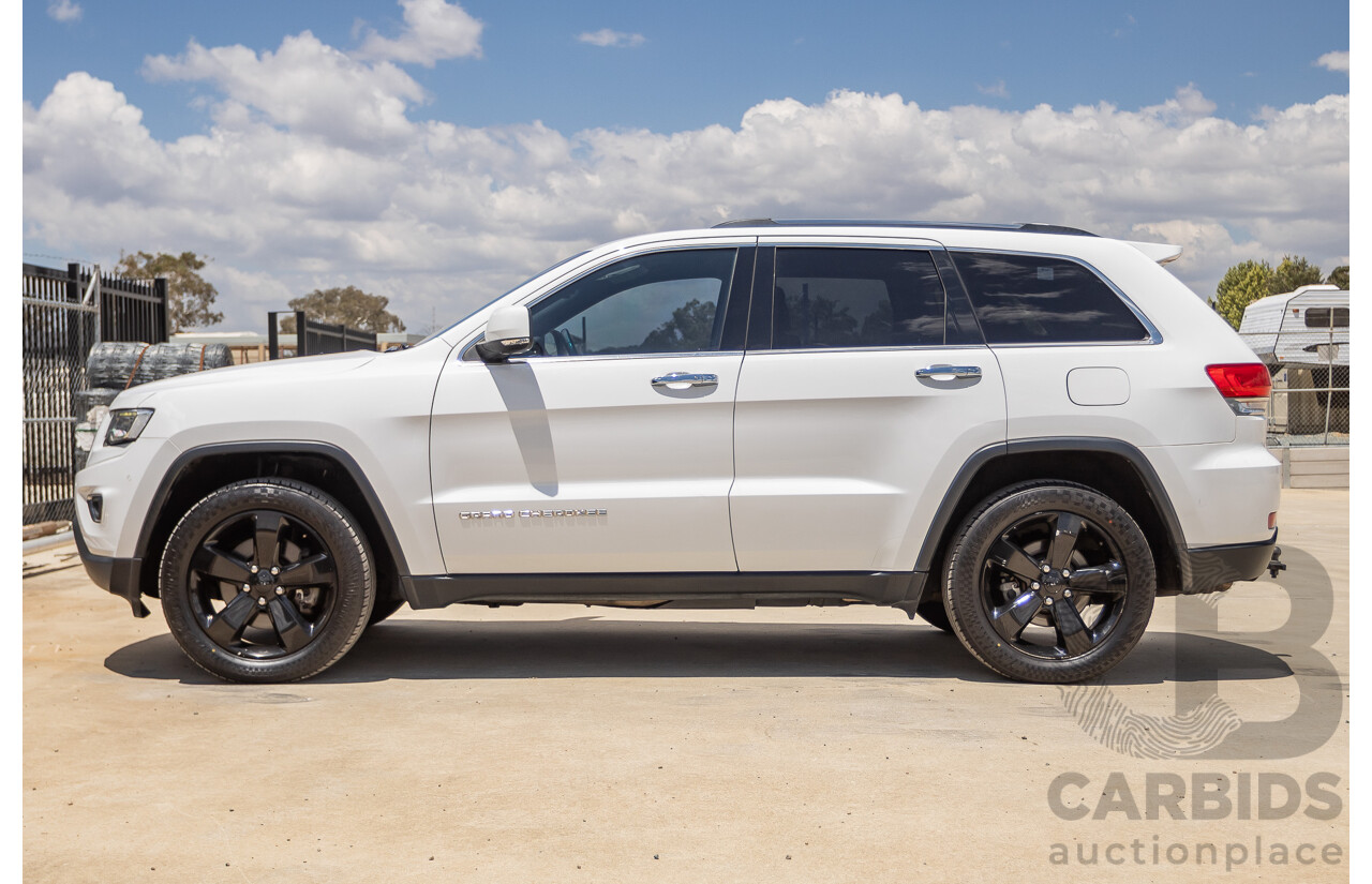 9/2015 Jeep Grand Cherokee Limited (4x4) WK MY15 4d Wagon Bright White Turbo Diesel V6 3.0L