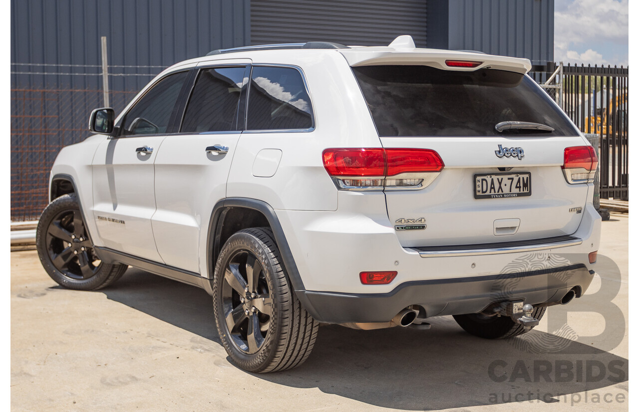 9/2015 Jeep Grand Cherokee Limited (4x4) WK MY15 4d Wagon Bright White Turbo Diesel V6 3.0L