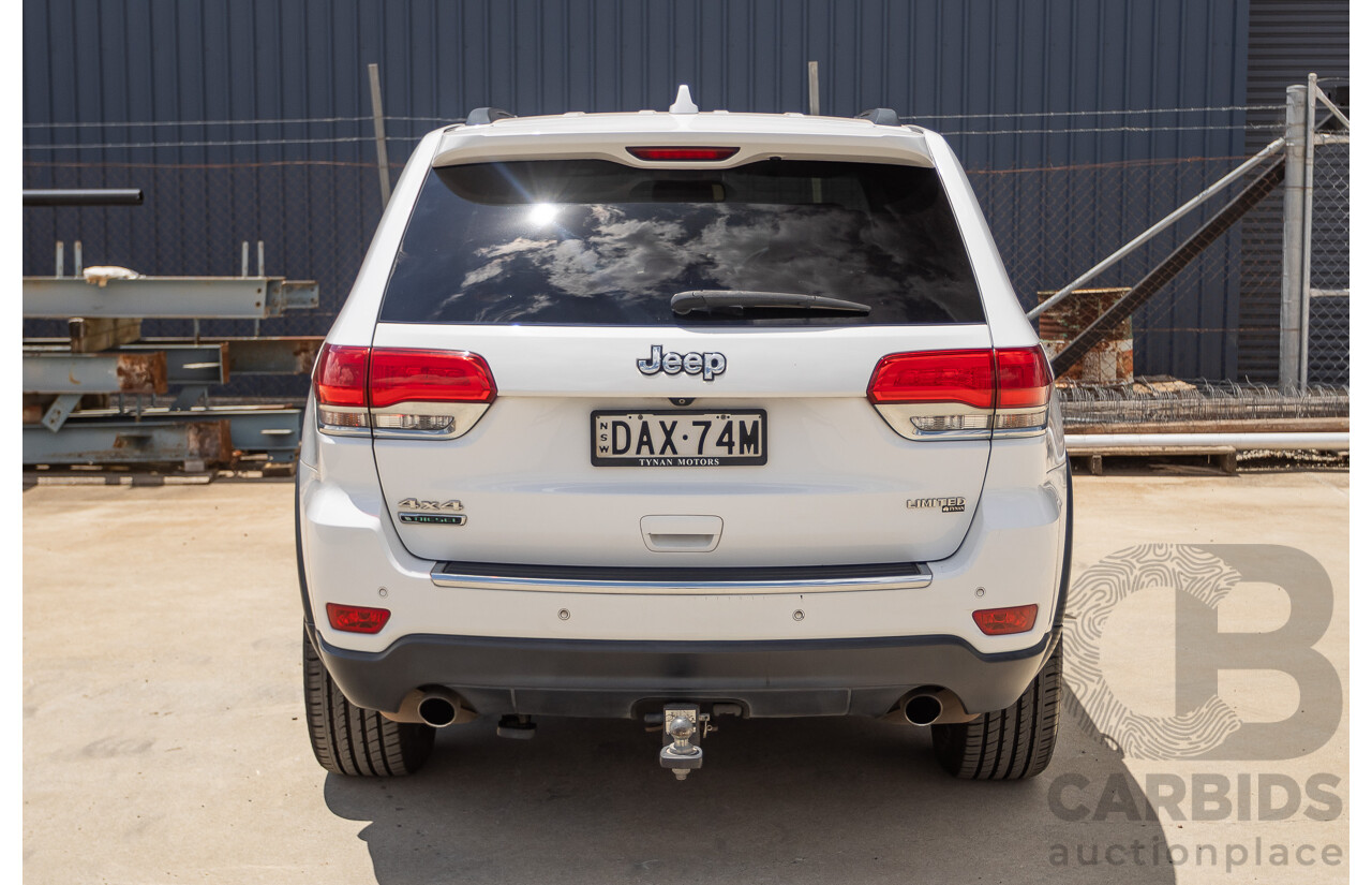 9/2015 Jeep Grand Cherokee Limited (4x4) WK MY15 4d Wagon Bright White Turbo Diesel V6 3.0L