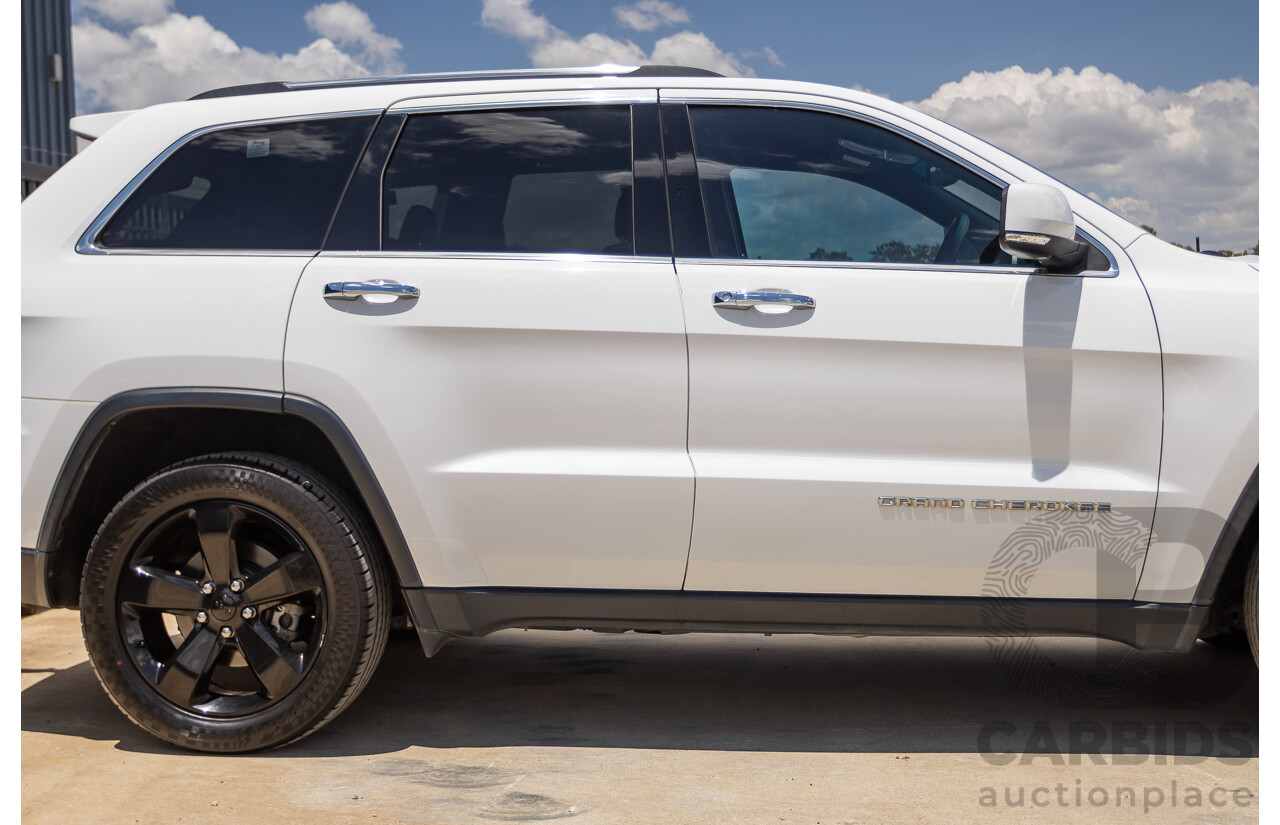 9/2015 Jeep Grand Cherokee Limited (4x4) WK MY15 4d Wagon Bright White Turbo Diesel V6 3.0L