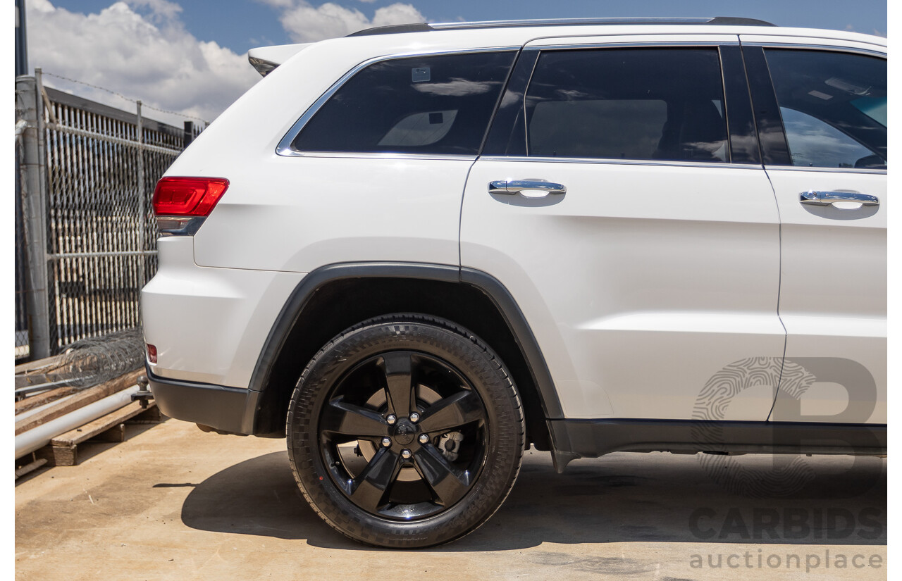 9/2015 Jeep Grand Cherokee Limited (4x4) WK MY15 4d Wagon Bright White Turbo Diesel V6 3.0L