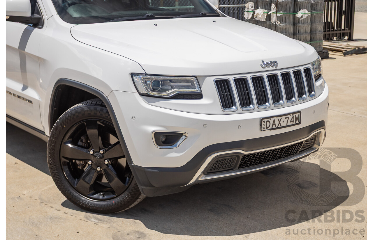 9/2015 Jeep Grand Cherokee Limited (4x4) WK MY15 4d Wagon Bright White Turbo Diesel V6 3.0L