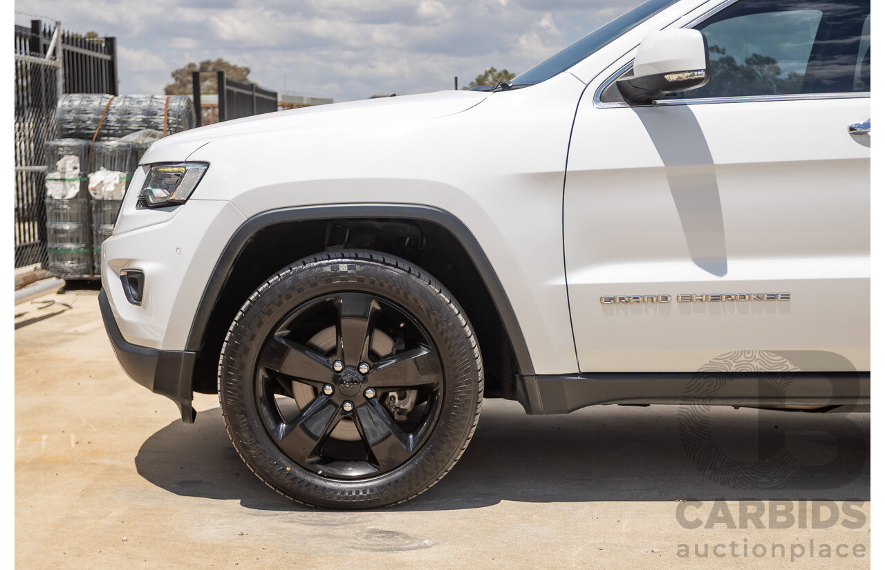 9/2015 Jeep Grand Cherokee Limited (4x4) WK MY15 4d Wagon Bright White Turbo Diesel V6 3.0L