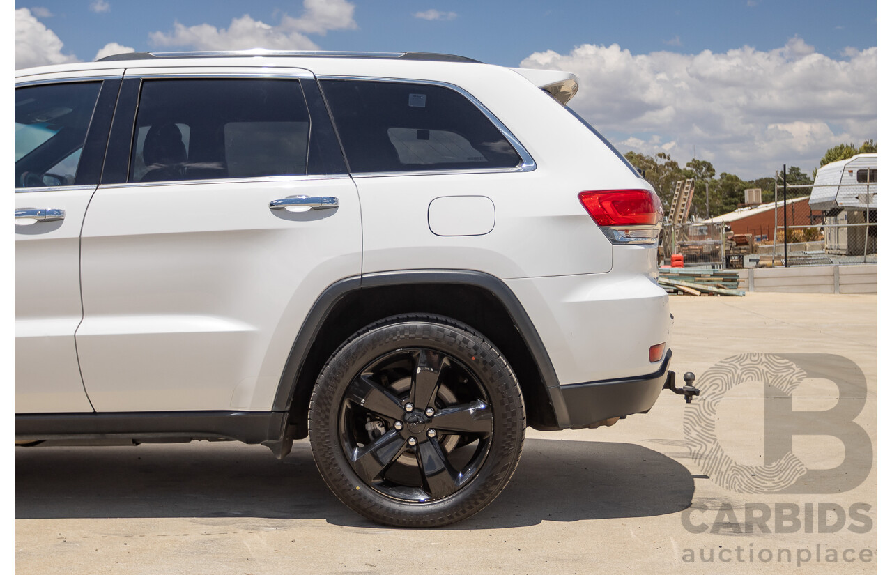 9/2015 Jeep Grand Cherokee Limited (4x4) WK MY15 4d Wagon Bright White Turbo Diesel V6 3.0L