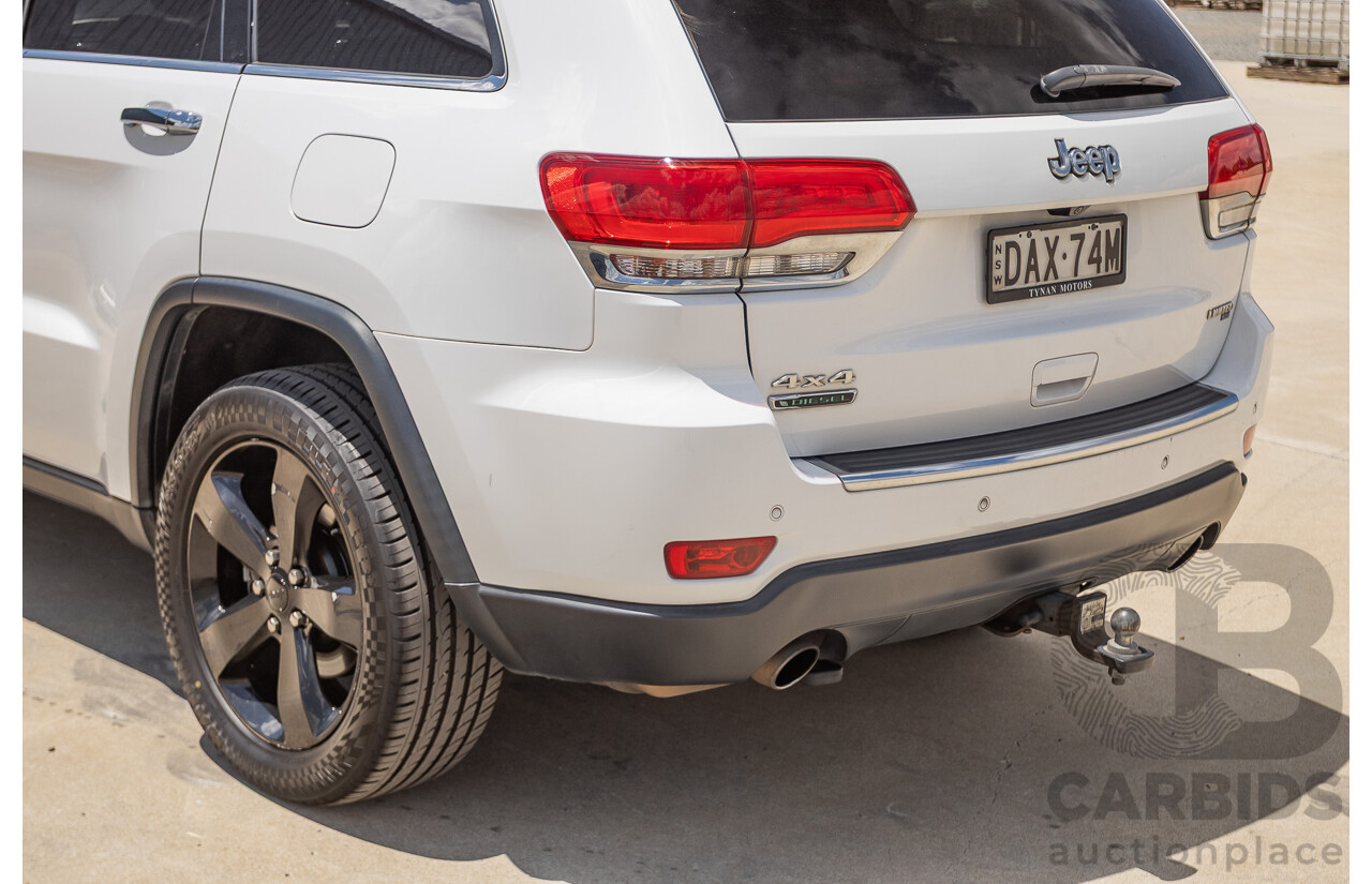 9/2015 Jeep Grand Cherokee Limited (4x4) WK MY15 4d Wagon Bright White Turbo Diesel V6 3.0L