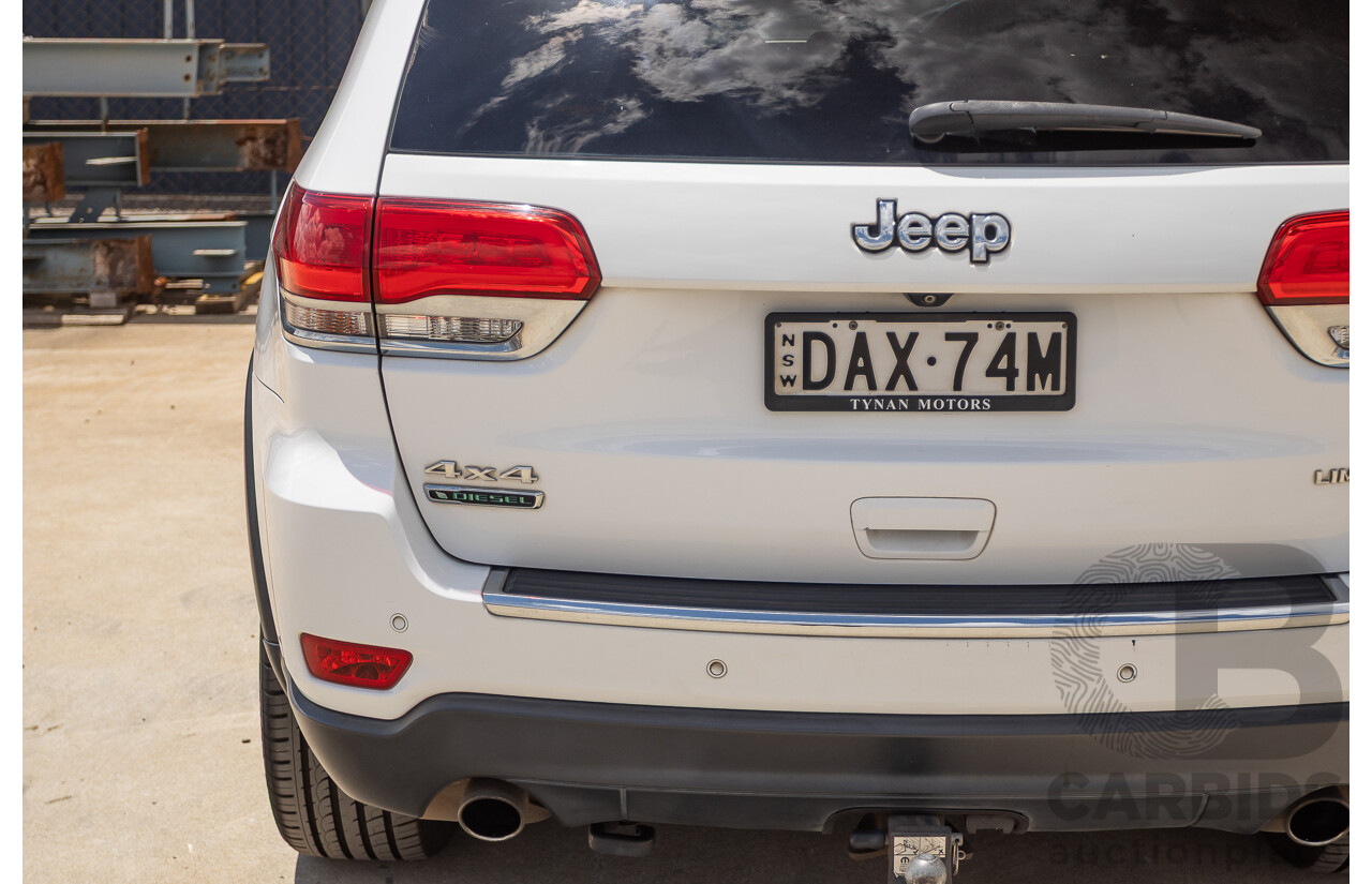 9/2015 Jeep Grand Cherokee Limited (4x4) WK MY15 4d Wagon Bright White Turbo Diesel V6 3.0L