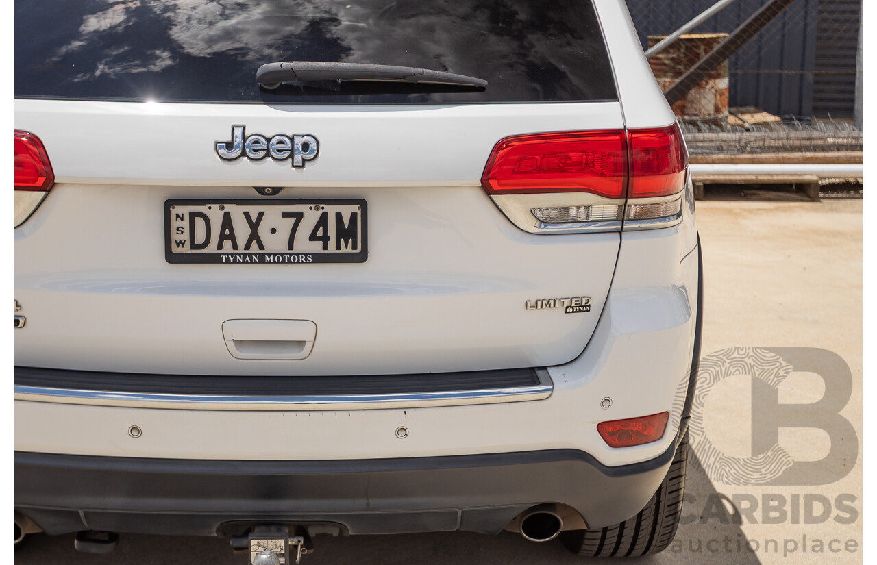 9/2015 Jeep Grand Cherokee Limited (4x4) WK MY15 4d Wagon Bright White Turbo Diesel V6 3.0L