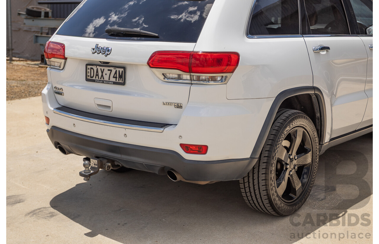 9/2015 Jeep Grand Cherokee Limited (4x4) WK MY15 4d Wagon Bright White Turbo Diesel V6 3.0L