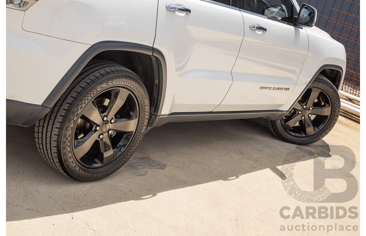 9/2015 Jeep Grand Cherokee Limited (4x4) WK MY15 4d Wagon Bright White Turbo Diesel V6 3.0L