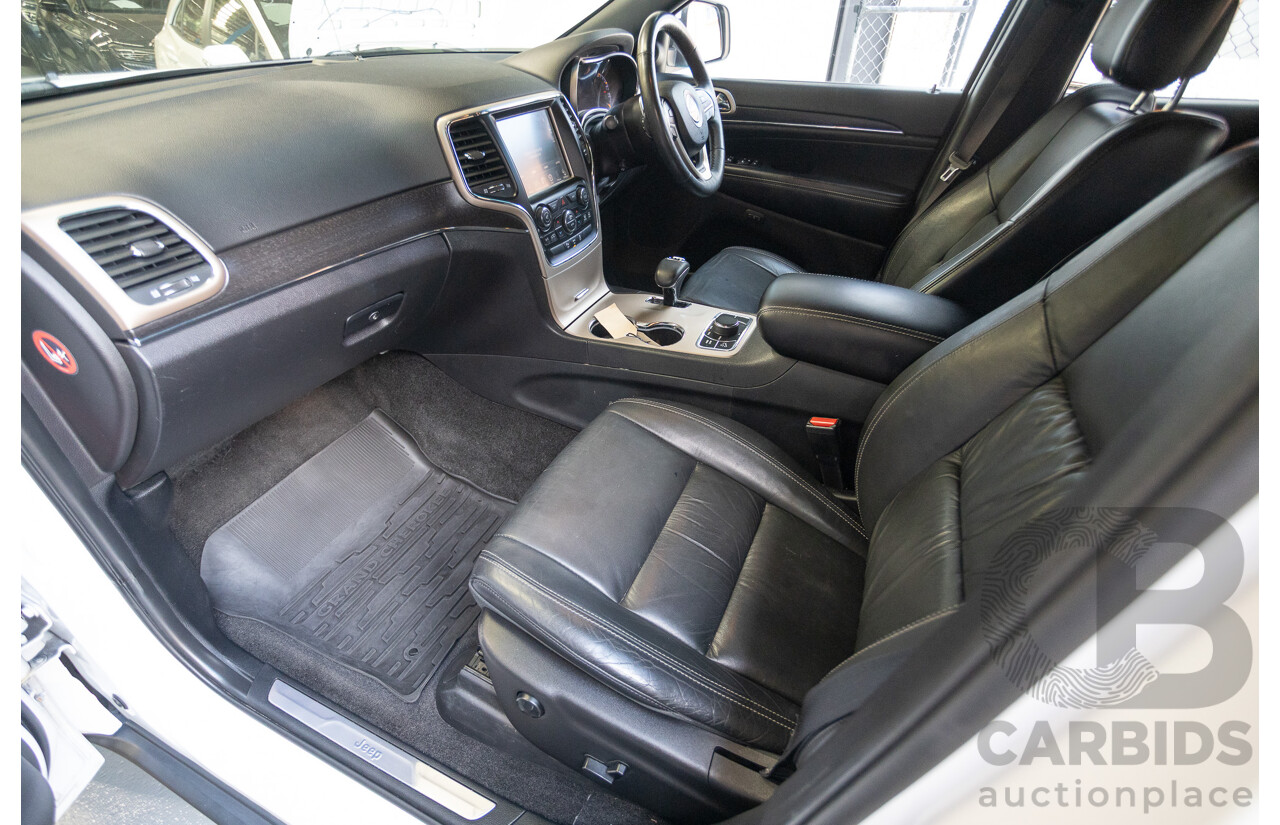 9/2015 Jeep Grand Cherokee Limited (4x4) WK MY15 4d Wagon Bright White Turbo Diesel V6 3.0L