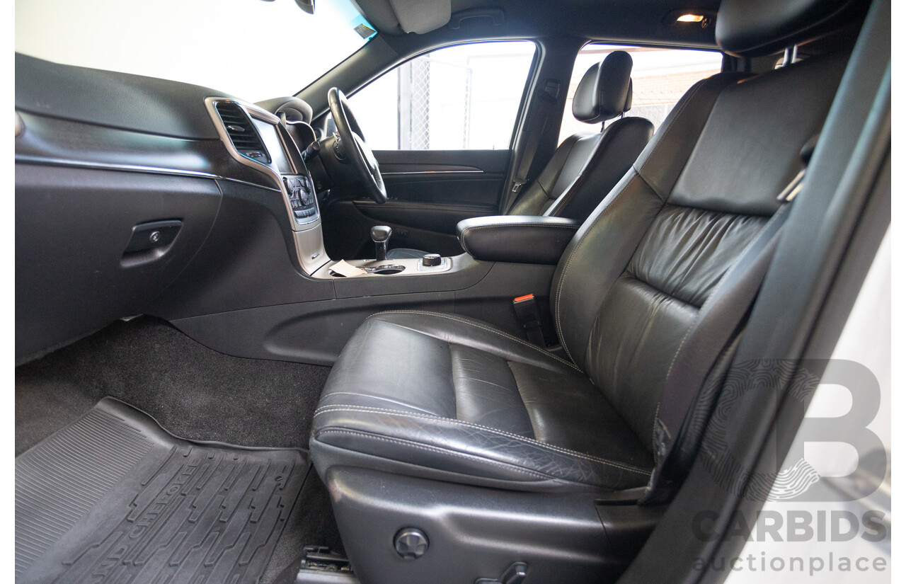 9/2015 Jeep Grand Cherokee Limited (4x4) WK MY15 4d Wagon Bright White Turbo Diesel V6 3.0L