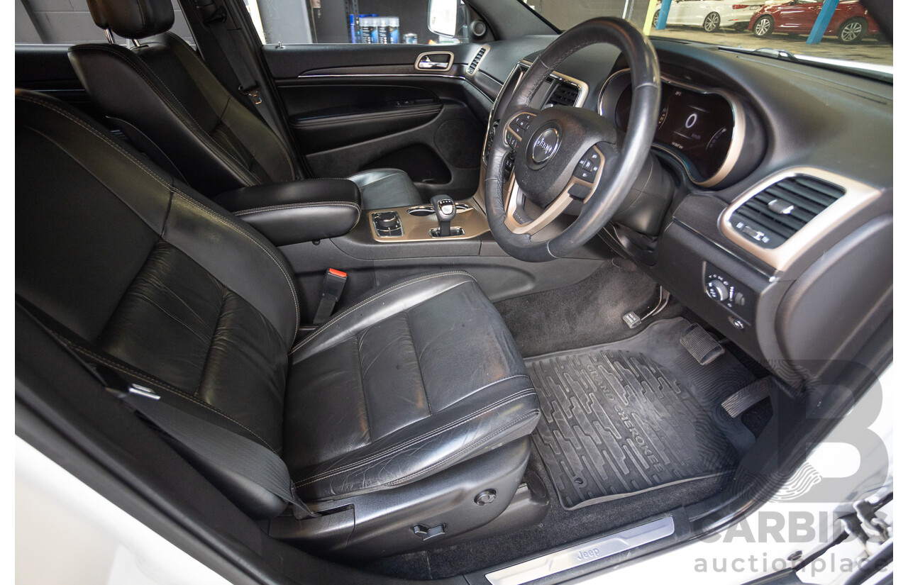 9/2015 Jeep Grand Cherokee Limited (4x4) WK MY15 4d Wagon Bright White Turbo Diesel V6 3.0L