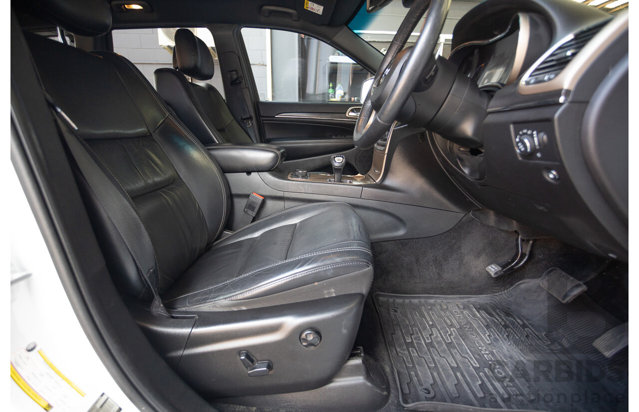 9/2015 Jeep Grand Cherokee Limited (4x4) WK MY15 4d Wagon Bright White Turbo Diesel V6 3.0L