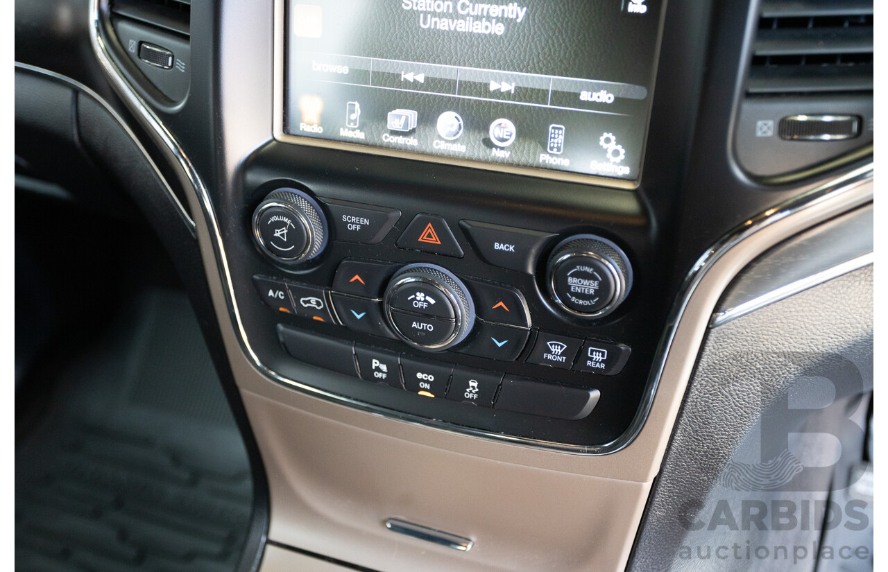 9/2015 Jeep Grand Cherokee Limited (4x4) WK MY15 4d Wagon Bright White Turbo Diesel V6 3.0L