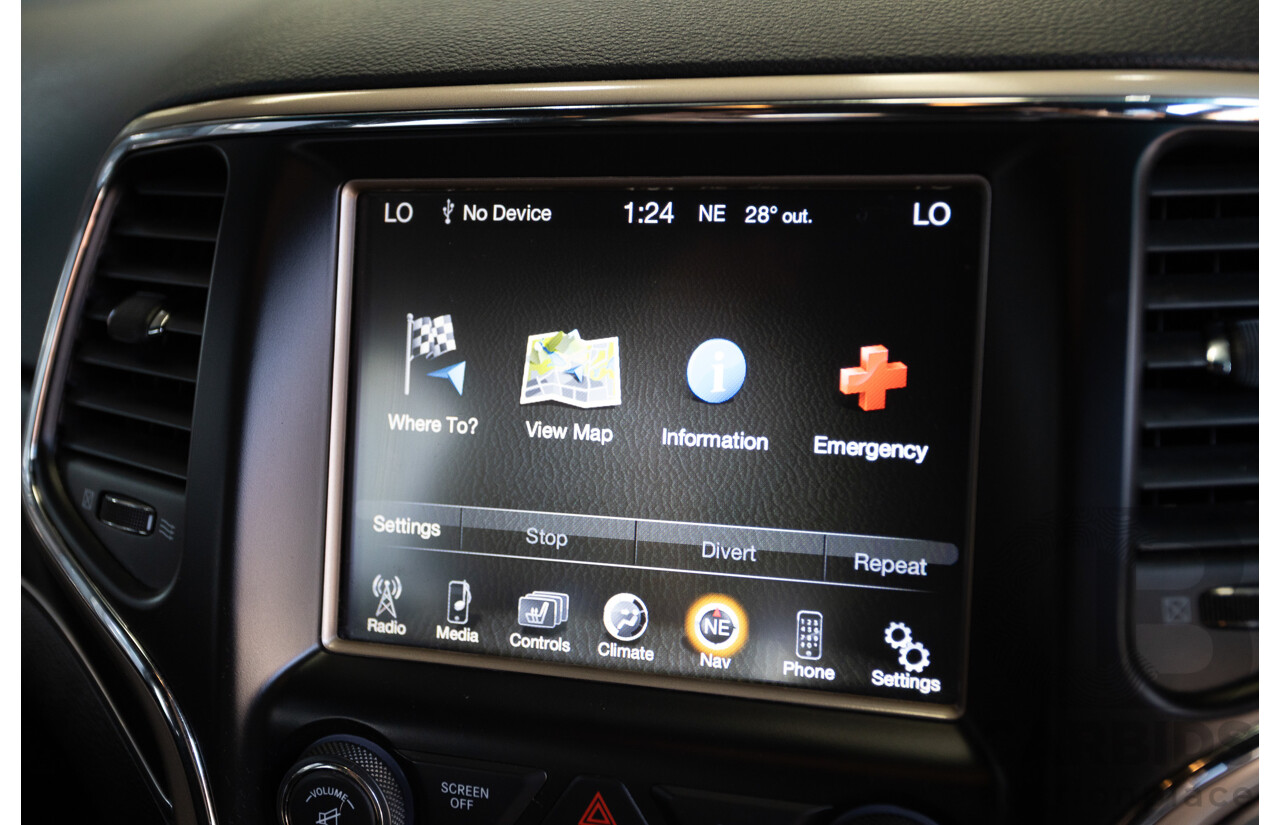 9/2015 Jeep Grand Cherokee Limited (4x4) WK MY15 4d Wagon Bright White Turbo Diesel V6 3.0L