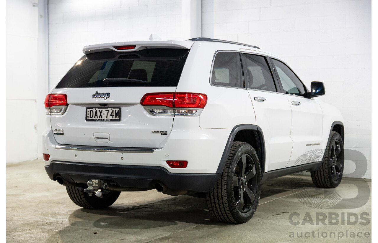 9/2015 Jeep Grand Cherokee Limited (4x4) WK MY15 4d Wagon Bright White Turbo Diesel V6 3.0L