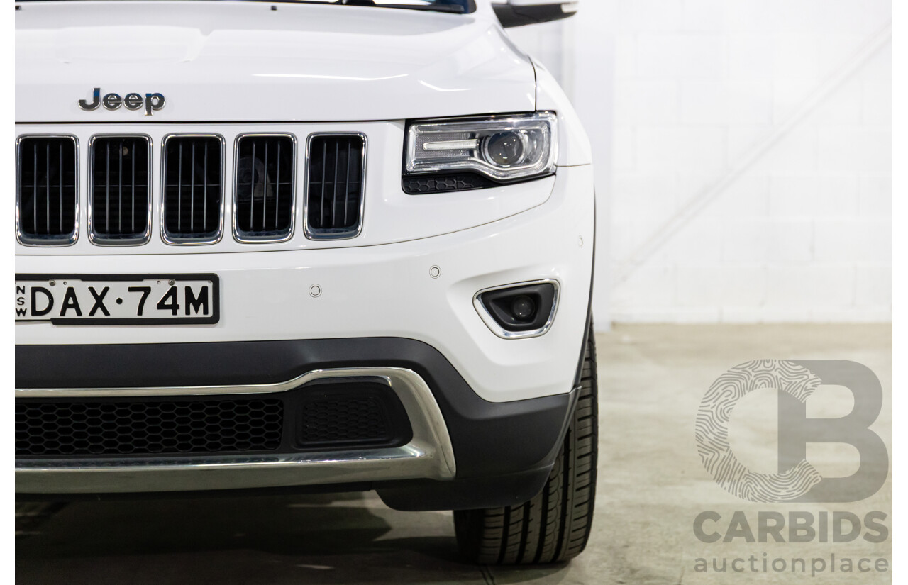9/2015 Jeep Grand Cherokee Limited (4x4) WK MY15 4d Wagon Bright White Turbo Diesel V6 3.0L
