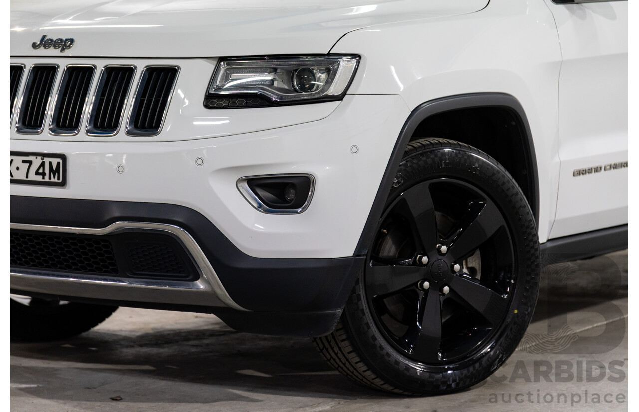 9/2015 Jeep Grand Cherokee Limited (4x4) WK MY15 4d Wagon Bright White Turbo Diesel V6 3.0L