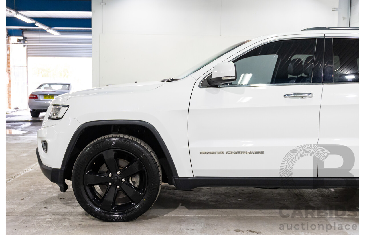 9/2015 Jeep Grand Cherokee Limited (4x4) WK MY15 4d Wagon Bright White Turbo Diesel V6 3.0L