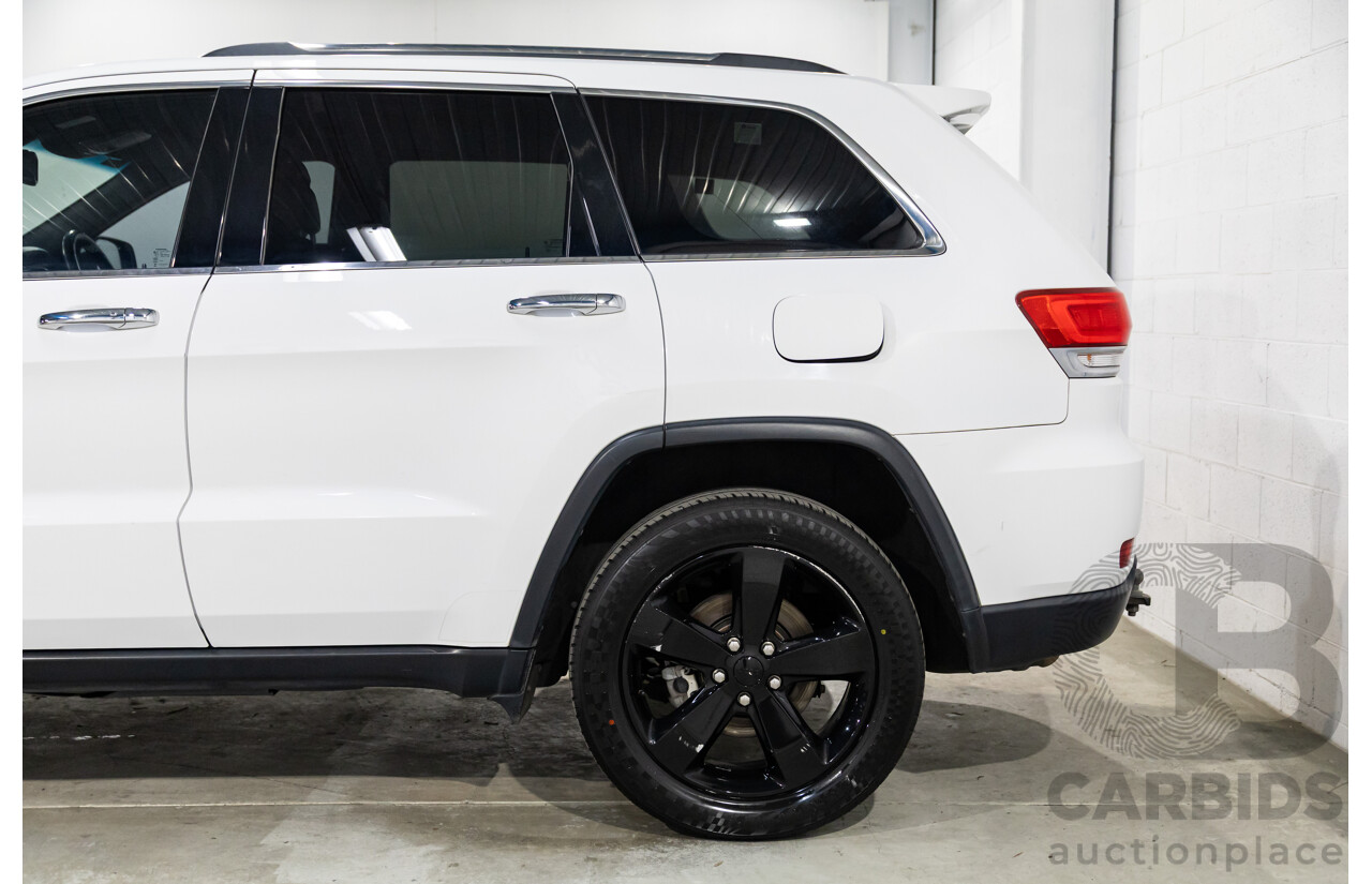 9/2015 Jeep Grand Cherokee Limited (4x4) WK MY15 4d Wagon Bright White Turbo Diesel V6 3.0L