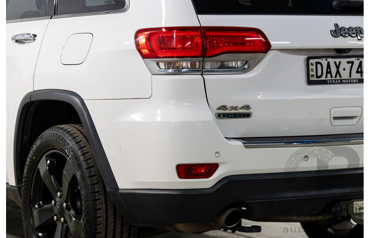 9/2015 Jeep Grand Cherokee Limited (4x4) WK MY15 4d Wagon Bright White Turbo Diesel V6 3.0L