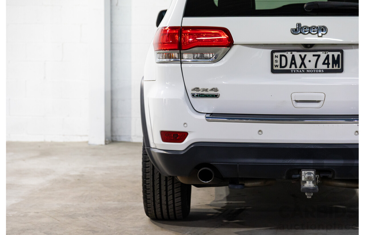 9/2015 Jeep Grand Cherokee Limited (4x4) WK MY15 4d Wagon Bright White Turbo Diesel V6 3.0L