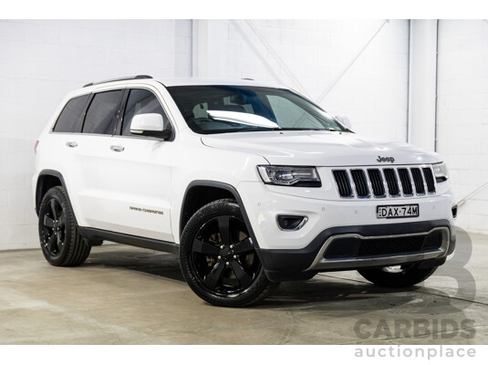 9/2015 Jeep Grand Cherokee Limited (4x4) WK MY15 4d Wagon Bright White Turbo Diesel V6 3.0L