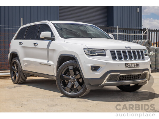 9/2015 Jeep Grand Cherokee Limited (4x4) WK MY15 4d Wagon Bright White Turbo Diesel V6 3.0L