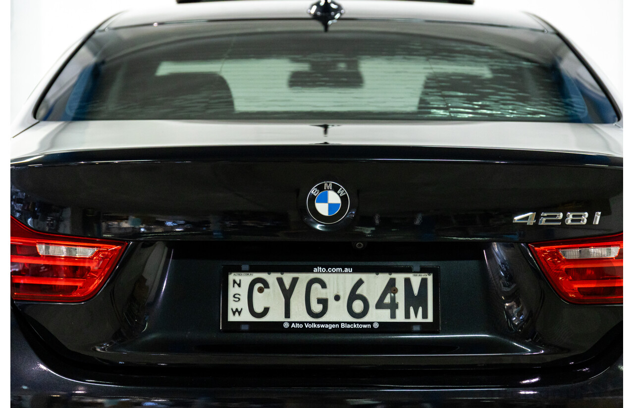 1/2015 BMW 428i Sport Line M Sport Package F32 MY15 2d Coupe Sapphire Black Metallic Turbo 2.0L