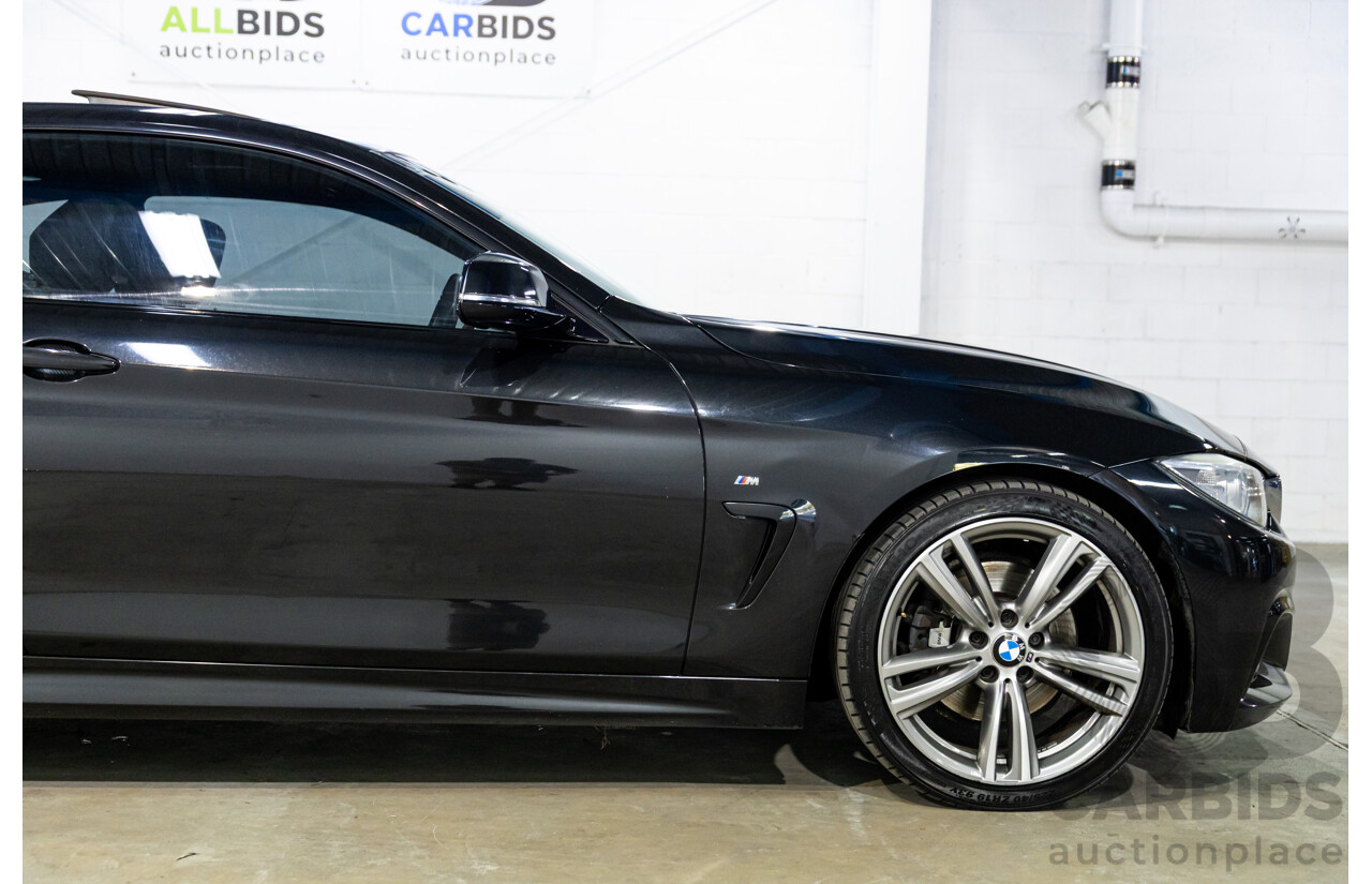 1/2015 BMW 428i Sport Line M Sport Package F32 MY15 2d Coupe Sapphire Black Metallic Turbo 2.0L