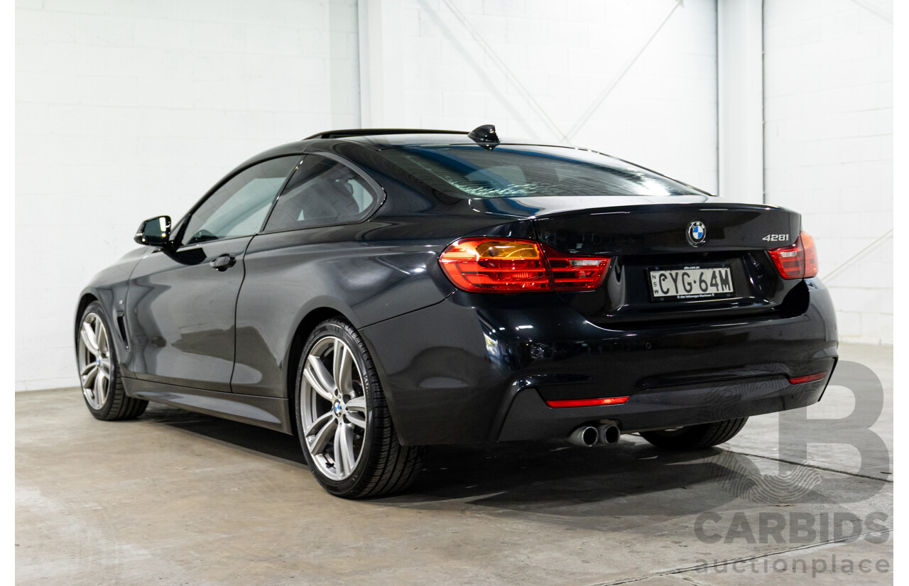 1/2015 BMW 428i Sport Line M Sport Package F32 MY15 2d Coupe Sapphire Black Metallic Turbo 2.0L