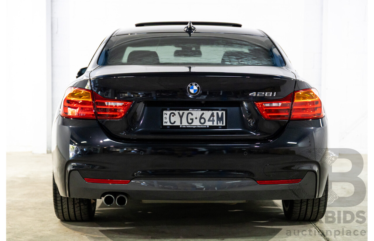 1/2015 BMW 428i Sport Line M Sport Package F32 MY15 2d Coupe Sapphire Black Metallic Turbo 2.0L
